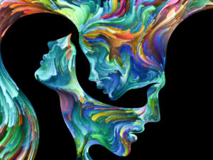 Illustration symbolique de l'inconscient – connexion intérieure en état modifié de conscience